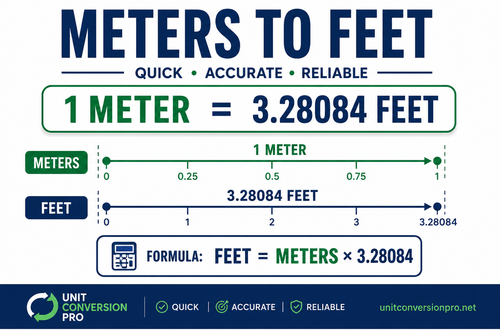 meters to feet converter
